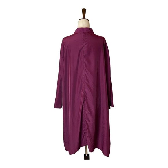 GB X Amanda Uprichard Maroon Gwynnie Bee Long Sleeve Tie Neck Shift‎ Dress 2X - Picture 3 of 9